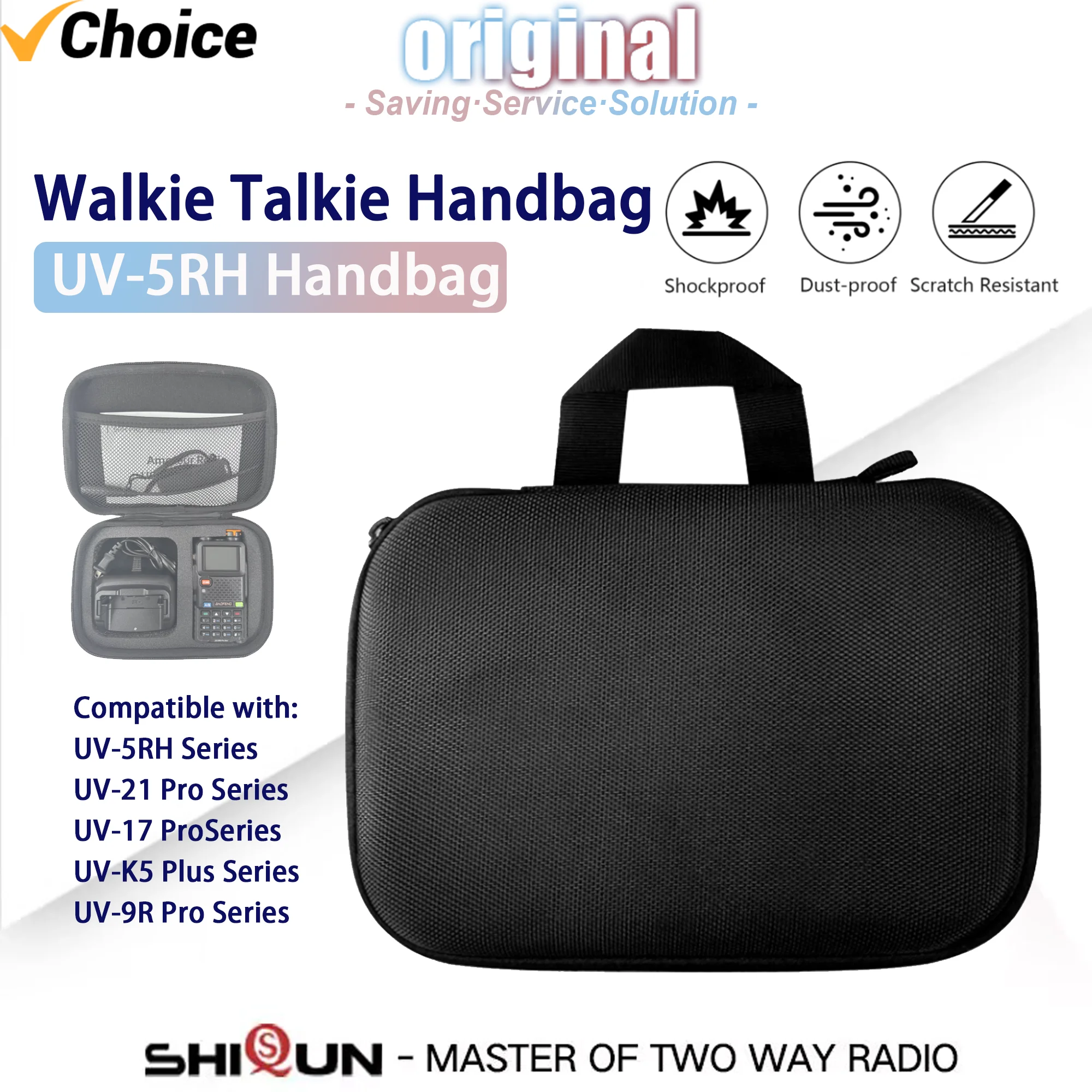 

Walkie Talkie Handbag UV-21 Pro UV-5RH Carrying Bag Two Way Radio Storage protective Case For Baofeng UV-5RM Launch Hunting Bag