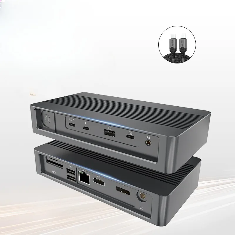 Three-screen Macbook laptop 12-in-1 docking station