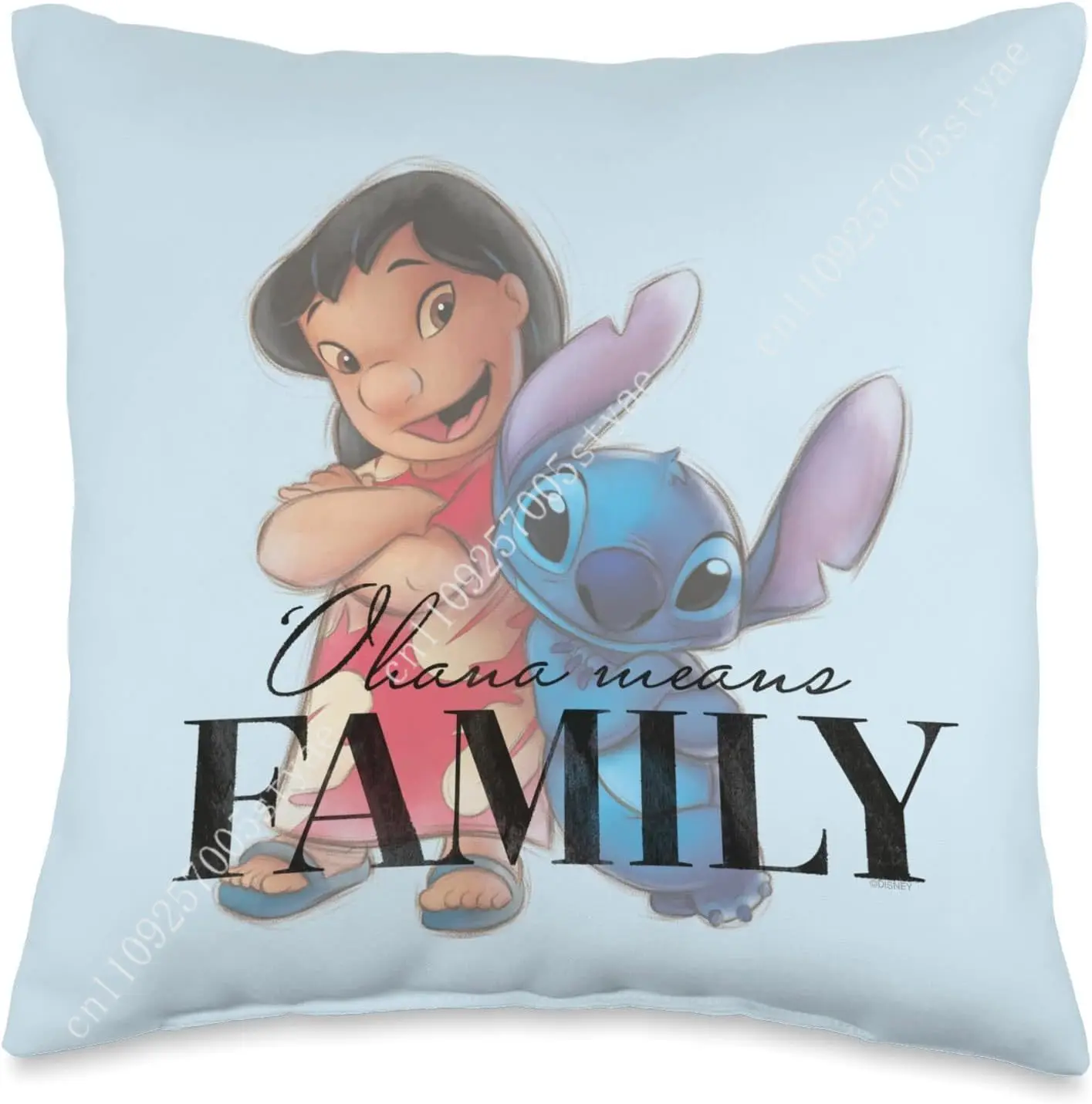 

Lilo & Stitch Pillowcase Disney Cartoon Pillow Case Soft Sofa Bed Decoration Holiday Party Boy Girl Gifts Custom Pillow Cover