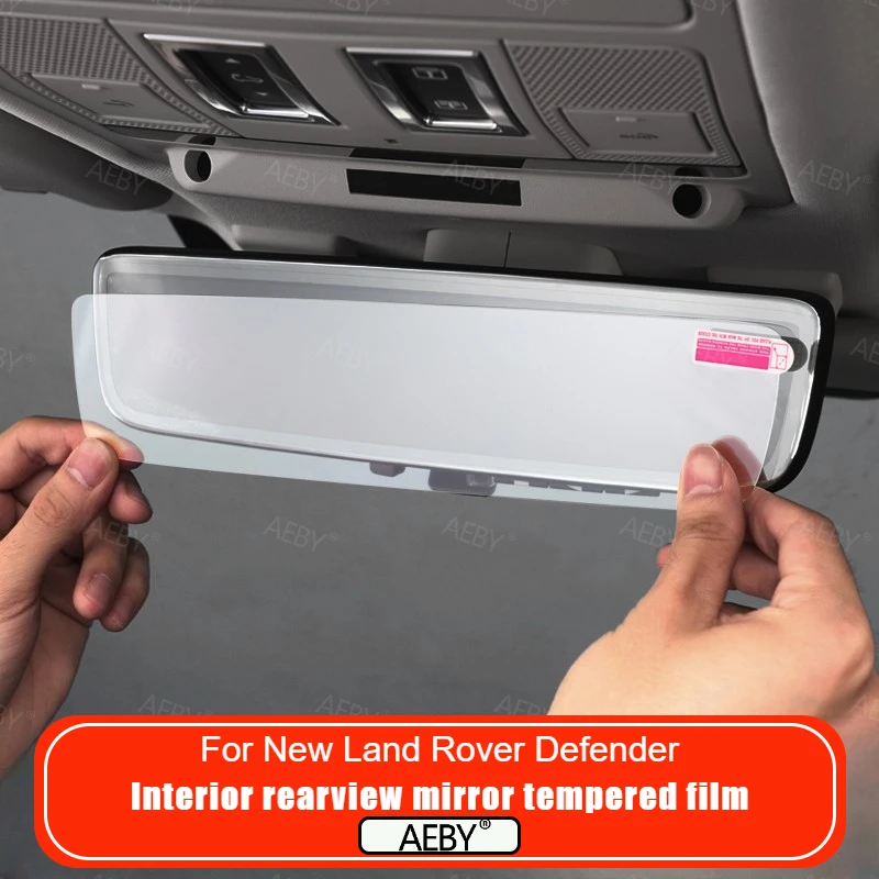 For New Land Rover Defender 2020-2026 Rearview mirror screen protector tempered glass anti-scratch HD,Anti-glare,Accessories