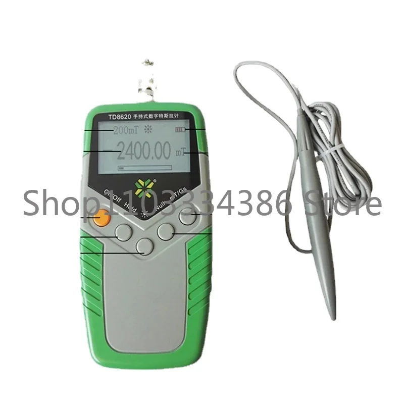 

Permanent Magnet Gauss Meter Handheld Digital Tesla Meter Magnetic Flux Meter Surface Magnetic Field Test 5% 2% 1% Accuracy