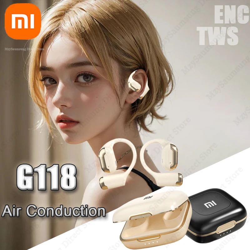 Xiaomi G118 TWS Air Conduction Wireless Earphone Bluetooth5.4 Headset EarHook Sport Touch Control ENC Noise Cancelling Headphone 