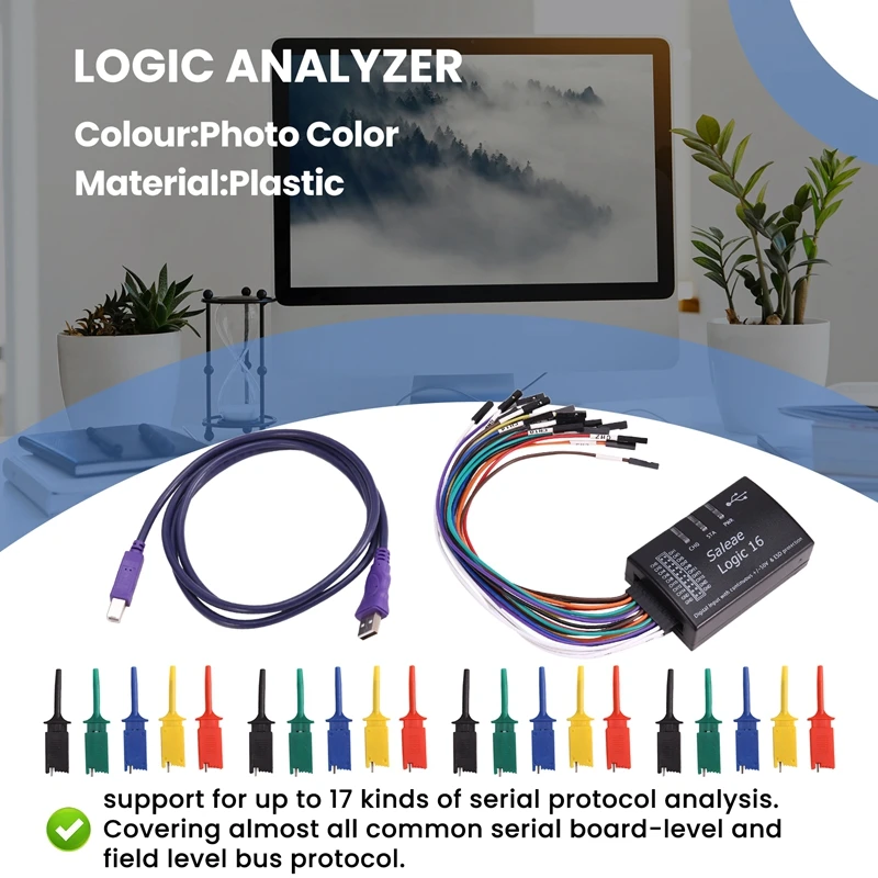 Logic USB Logic Analyzer For Official Version Sample Rate 100M 16 Channels Instruments