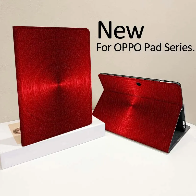 حافظة كمبيوتر لوحي بتصميم معدني فاخر لهاتف OPPO Pad 2 3 4 11 SE X Air 2 Neo Pro 12.1 10.36 11 11.4 13.2 بوصة