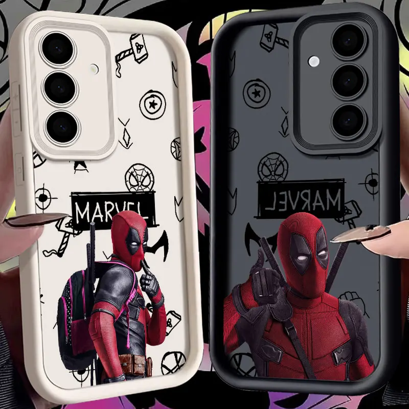 

Fundas For Samsung Galaxy S26 S25 S24 S23 S22 Plus S21 Ultra S20 FE Case S26Ultra Silicone Phone Back Cover Marvel Deadpool Cute