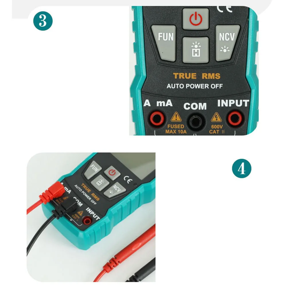 For Electricians Digital Multimeter Multimeter NCV Voltage Tester Continuity Test Reading Hold Flashlight Function