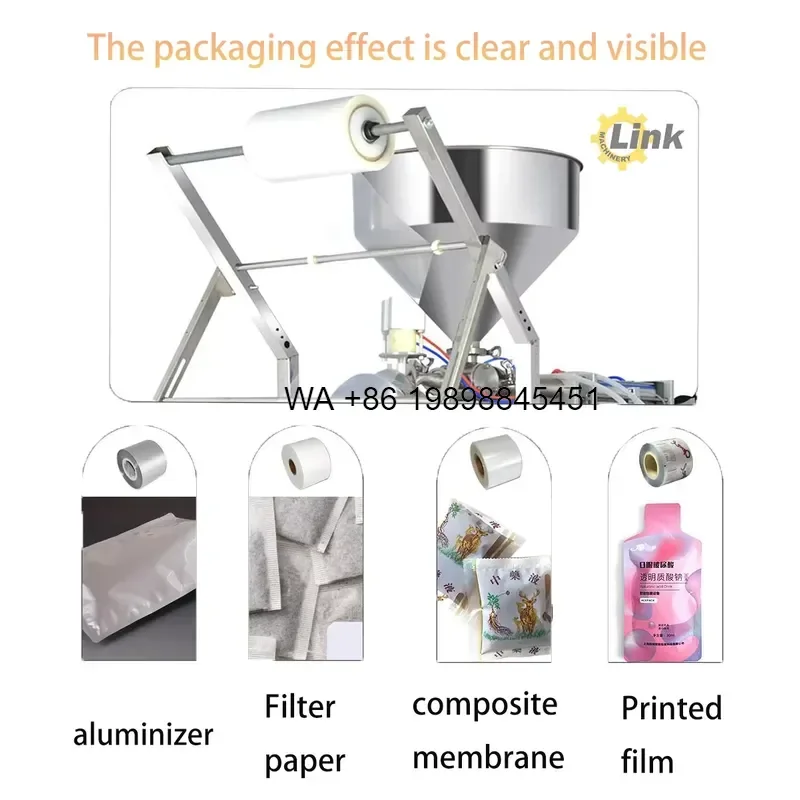 Wmwmnu Automatic Small Bag Liquid Honey Round Corner Honey Stick Piston Filling and Packaging