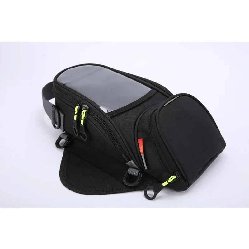 New Black Motorbike Bag Universal Strong Magnetic Navigation Fuel BagMotorcycle Tank Bag Saddle