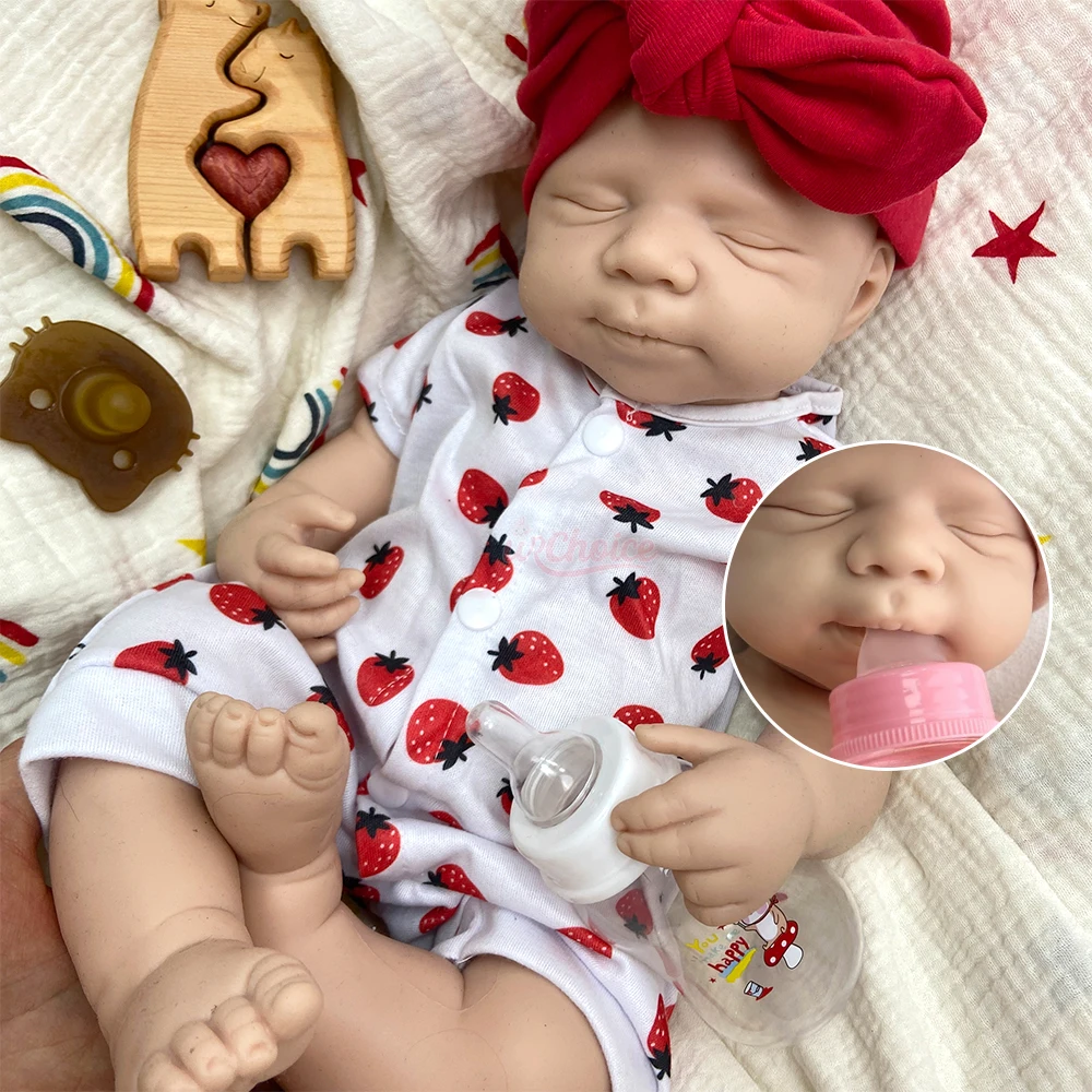 Weiche Silikon-Reborn-Babypuppe (Mädchen/Junge) 20 Zoll Pascale – Realistische, gewichtete Neugeborenenpuppe für die Einführung in die Elternrolle