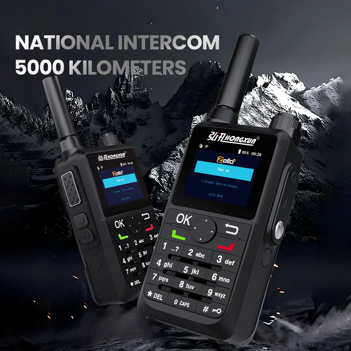 

HX T88 Zello 5000km Walkie-talkie 4G LTE POC Network GPS Handheld Two-Way FM Modulated for Radio Global Coverage Advantas