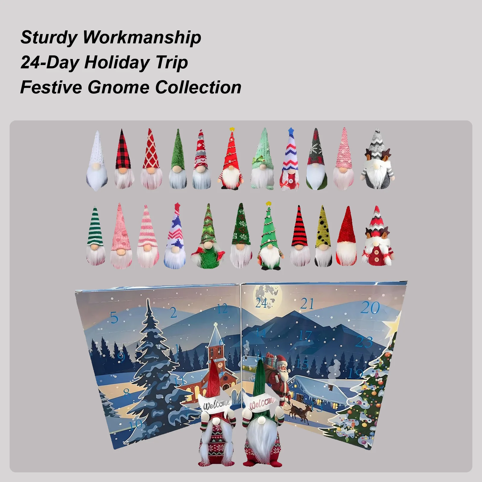 

Countdown Calendar 2025 Gnome Calendar For Christmas 24-Day Gnome Plush Toy Ornament For Home Travel Party School Adults Men