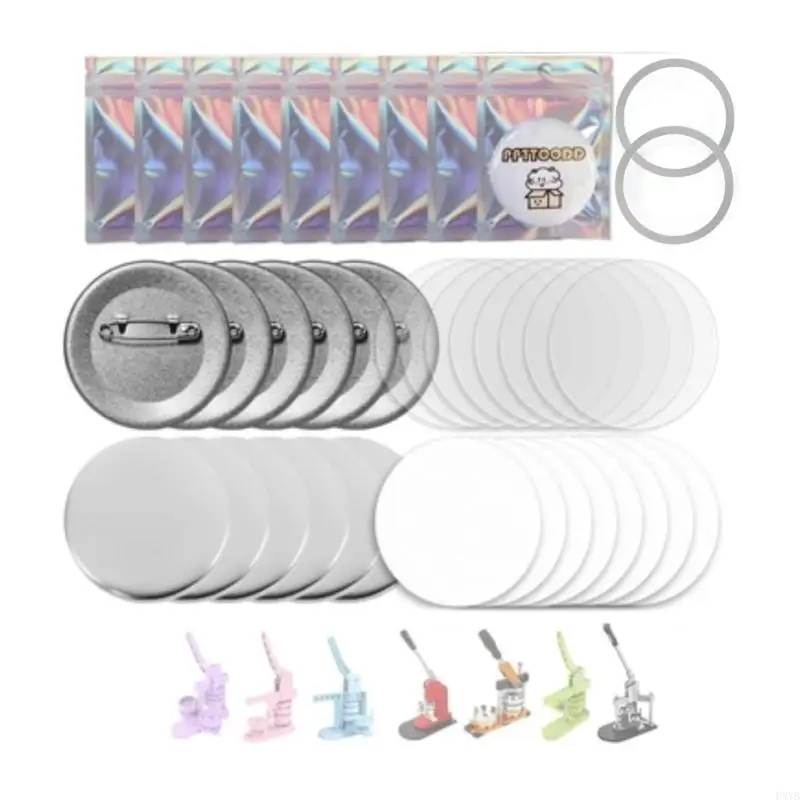 

Round Button Maker Machine Parts Sturdy Metal Plastic Components For Crafting Sewing Projects P9YB