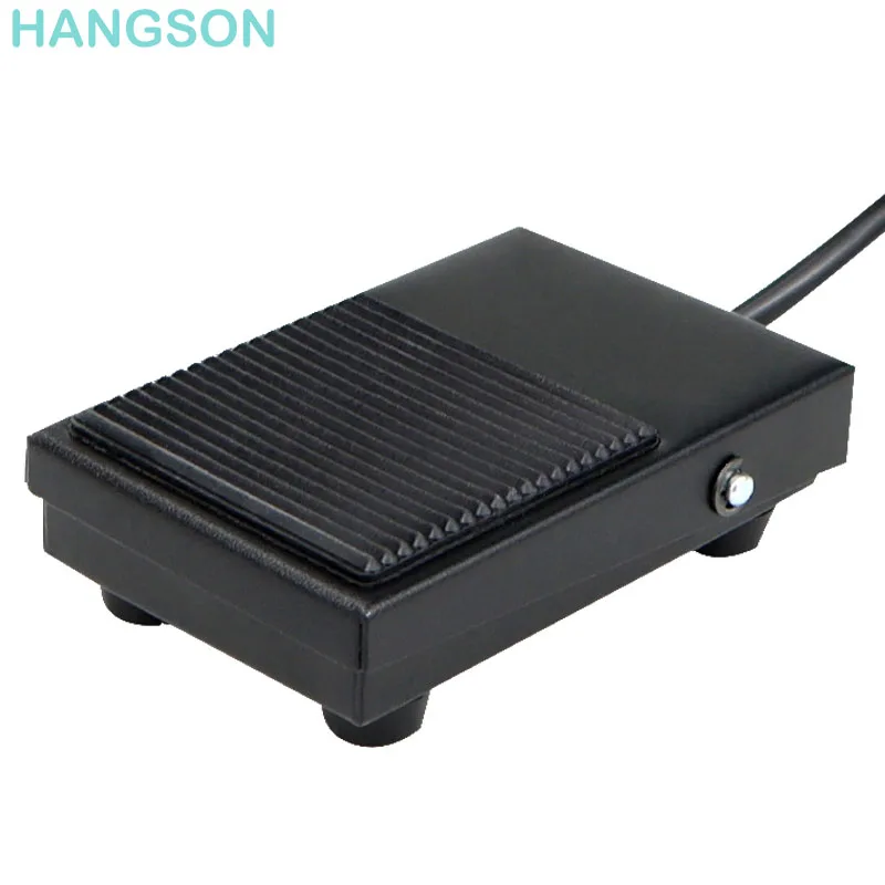 Foot Pedal Switch SPDT Momentary Power NO NC 10A 250VAC Heavy Duty Metal Foot Switch for Woodworking Machine Control