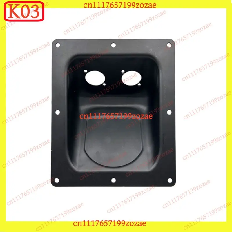 K03 Loudspeaker Iron Junction Box 135x161mm Square Base Wall Plate Cable Holder Wire Socket Electronic Accessories