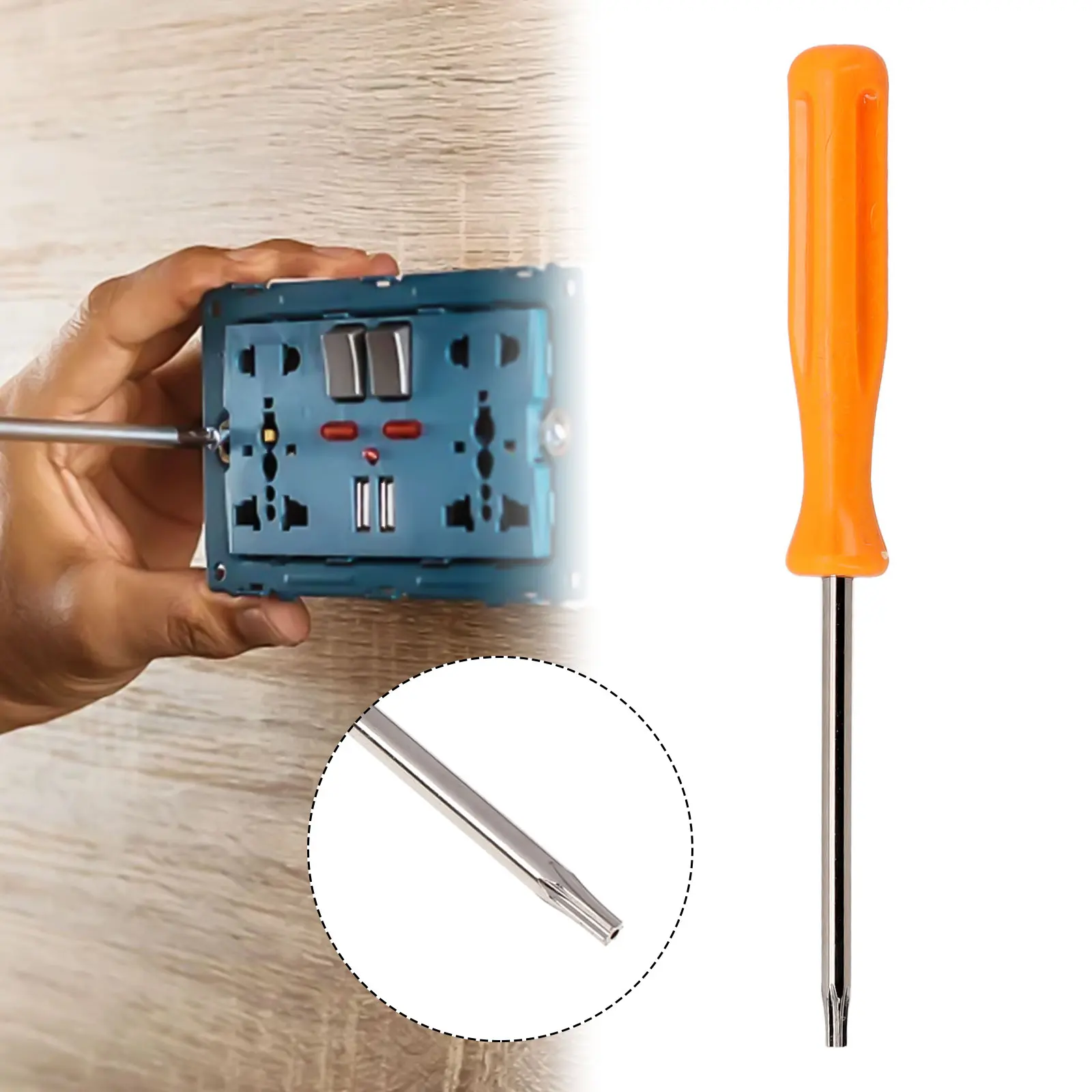 

1pc Torx T8 Security Opening Screwdriver With Hole In The Tips Precision Screwdriver For Console Special Screwdriver Hands Tool