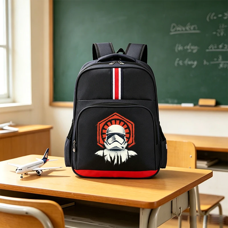 Stared Wars Backpack Simple Large Capacity Cute Catoon Printed Bag Student Back To School Fashion Gifts Stationary Storage Pouch