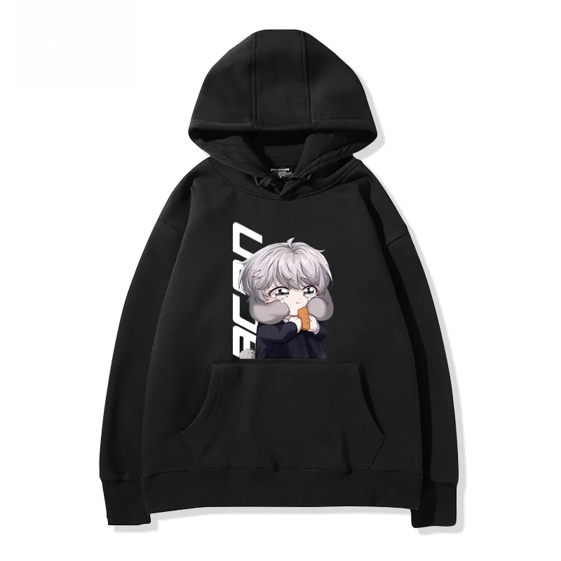 

Collaboration Edition Q-mal Cartoon Anime Land on Speech CP Hoodie ex Spring Autumn Long Sve Casual Comfortable Fit