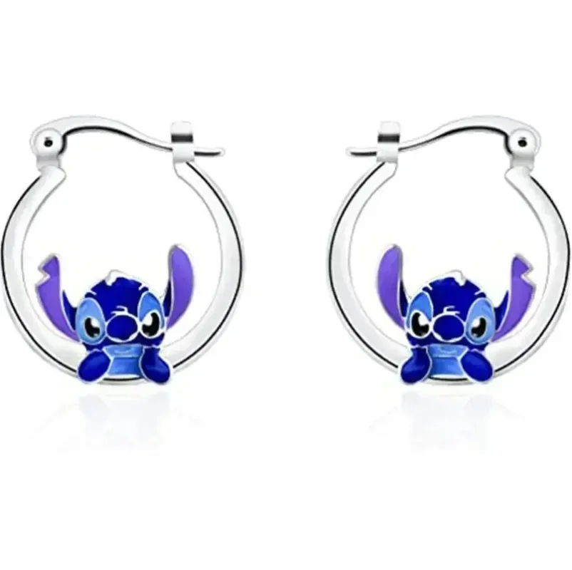 Disney Cartoon Earrings for Women Mickey Mouse Lilo & Stitch Anime Modeling Stud Earrings Fashion Jewelry Accessories Girls Gift