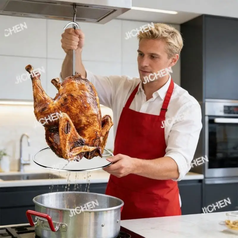 

Новый набор для приготовления пищи из нержавеющей стали для индейки с аксессуарами, обеспечивающий идеальное запекание и легкую очистку.