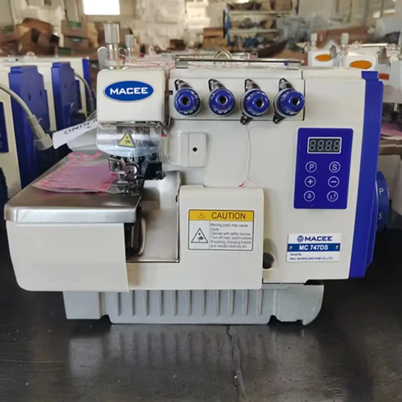 747DS Direct Drive High Speed Direct Drive Overlock Sewing Machine 4 Thread Macee