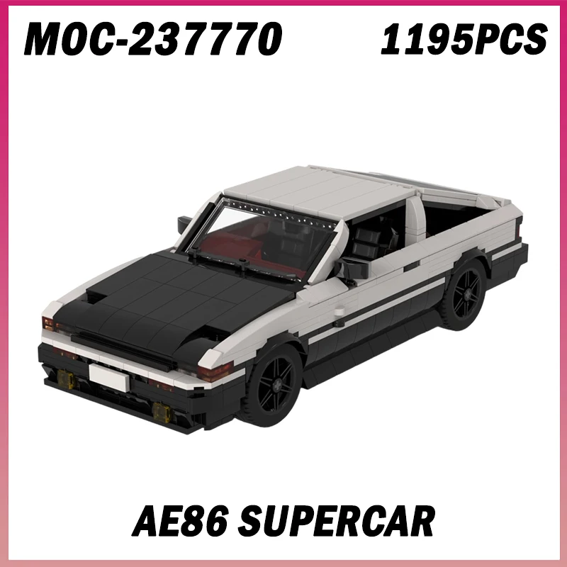 

1195PCS MOC-237770 AE86 Sports Car Model Building Block Bricks Assembled Toys Famous Movie Speed Champions Boy Christmas Gift