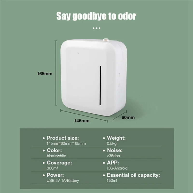 X11A آلة عطور الروائح الذكية 150 مل APP التحكم معطّر الهواء فواحة عطور للمنزل والمكتب #6