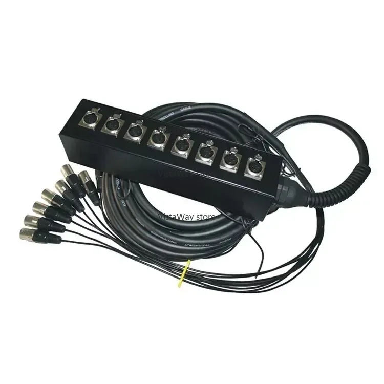 2025 رائجة البيع OEM ODM جودة عالية سعر المصنع XLR الصوت ثعبان كابل مع صندوق المرحلة 8/12/16/20/24/32 قناة 5 متر 10 متر 15 متر 20 متر #2