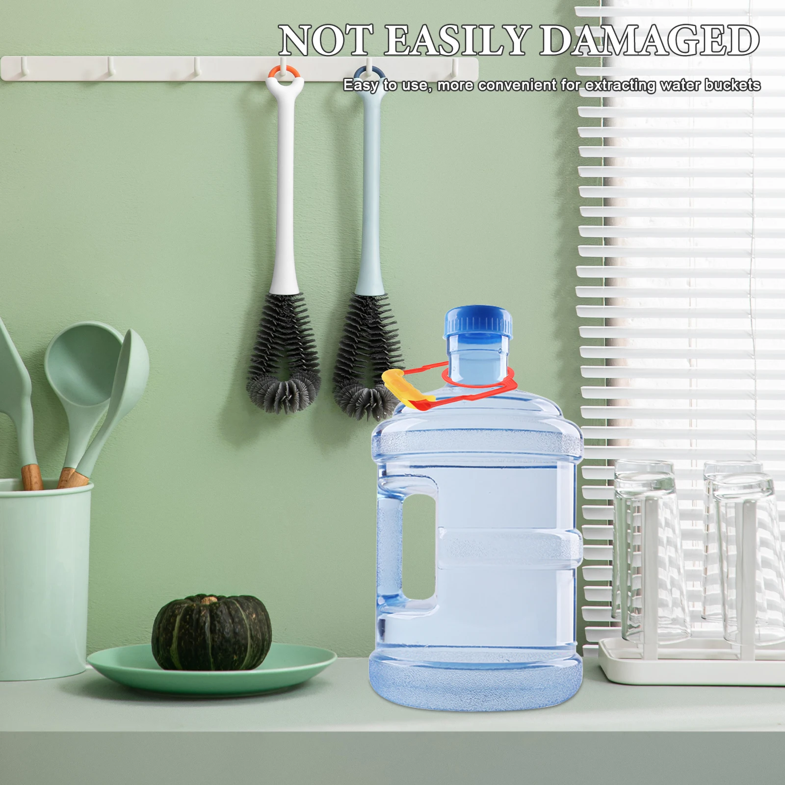 

2 Pcs Bucket Handle Carrier Gallon Water Bottle Handles Bottled Lifters Jug Holder Comfortable