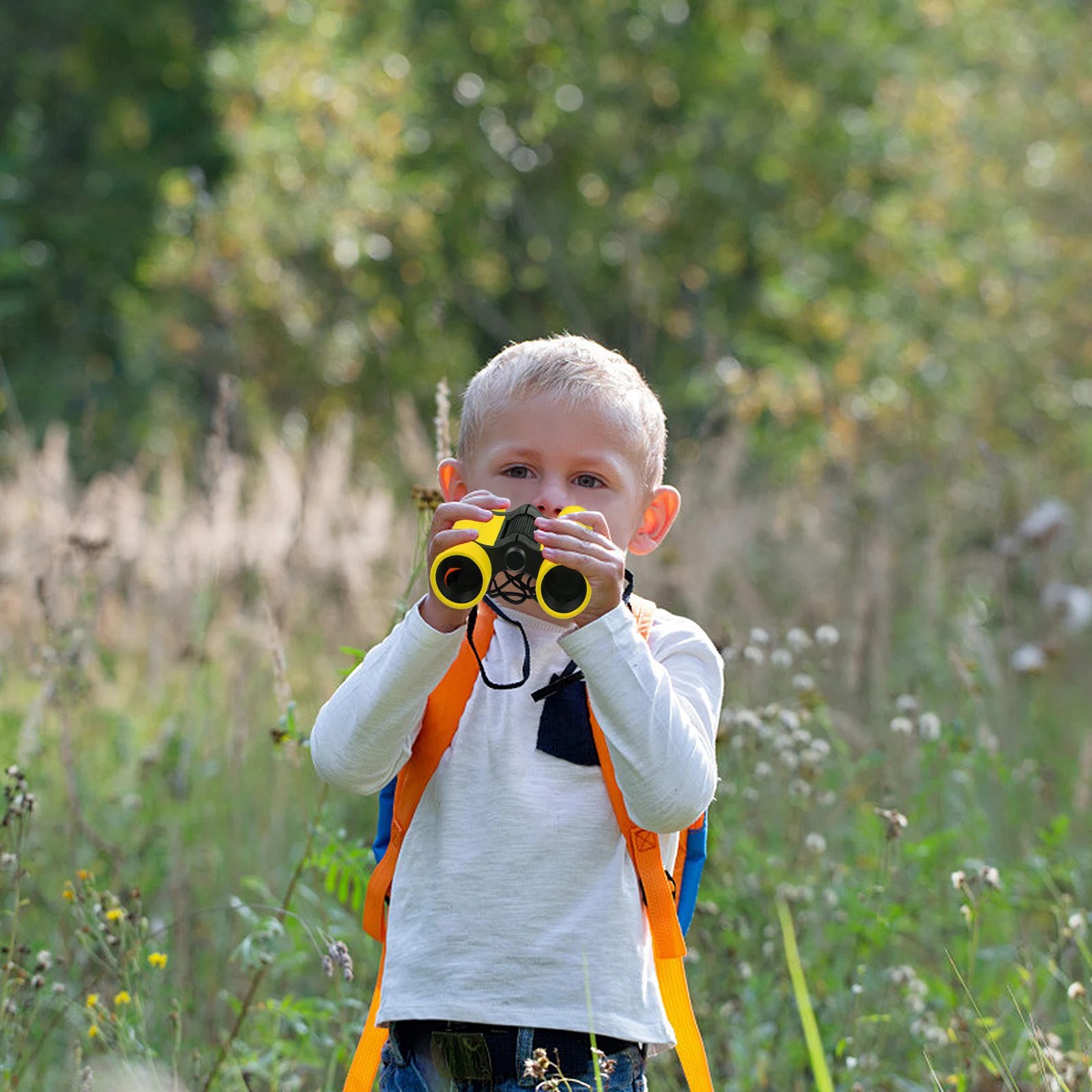 

4 X30 Portable Telescope Sightseeing Binocular Small Outdoor Plastic Pupils