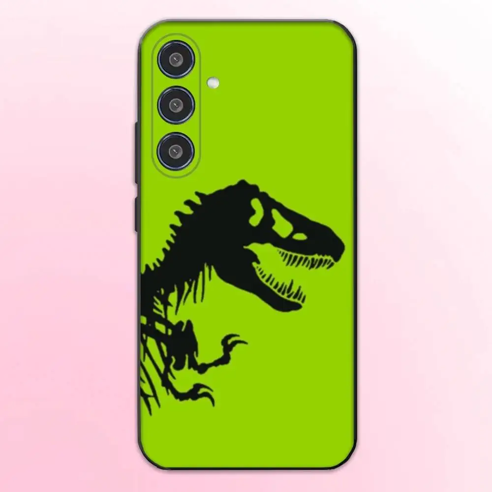 حافظة هاتف J-Jurassic Park World لهاتف سامسونج جالاكسي A73، A72، A71، A70، A53، A52، A51، غطاء أسود ناعم آخر