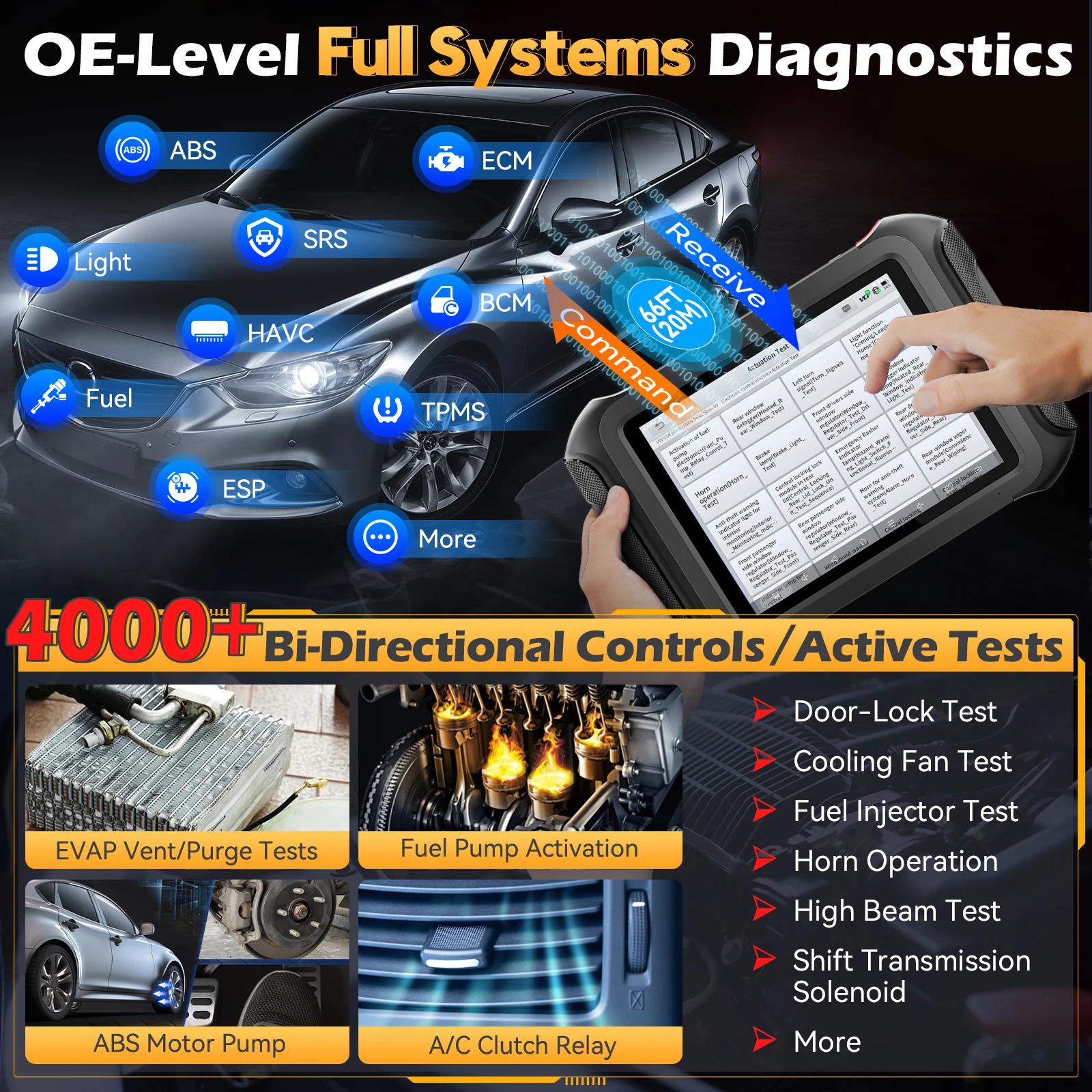 XTOOL D9S PRO D9SPRO herramienta de diagnóstico WIFI programación ECU agregar clave escáner automotriz mapa de topología 42 + restablecer FCA/CANFD/DOIP