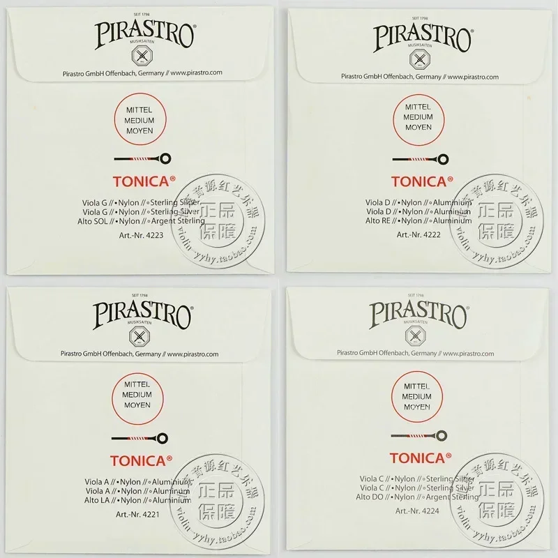 Original Hot sell,Pirastro tonica nylon viola string, full set,made in Germany,422021