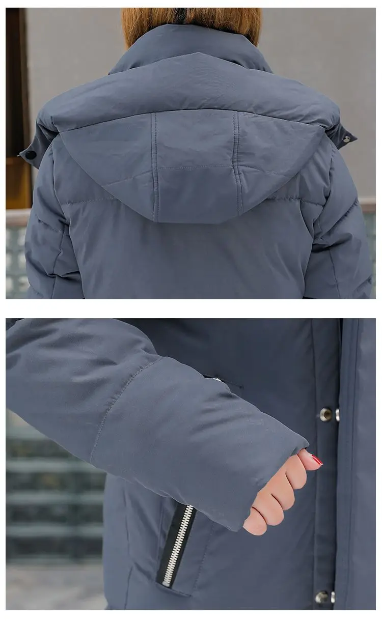 2023 New Women Cotton coat Winter Jacket Female thick warm Parkas hooded Outwear large size Over coat