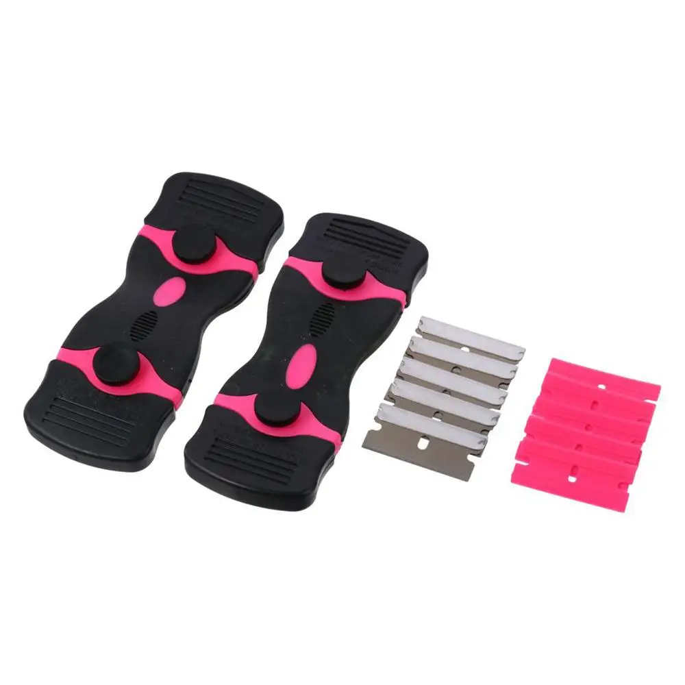 7/12 pieces Plastic+ Metal Removing Knife Durable Fashion Pink Scraper 13*10*3cm Square Multifunctional Knife Indoor