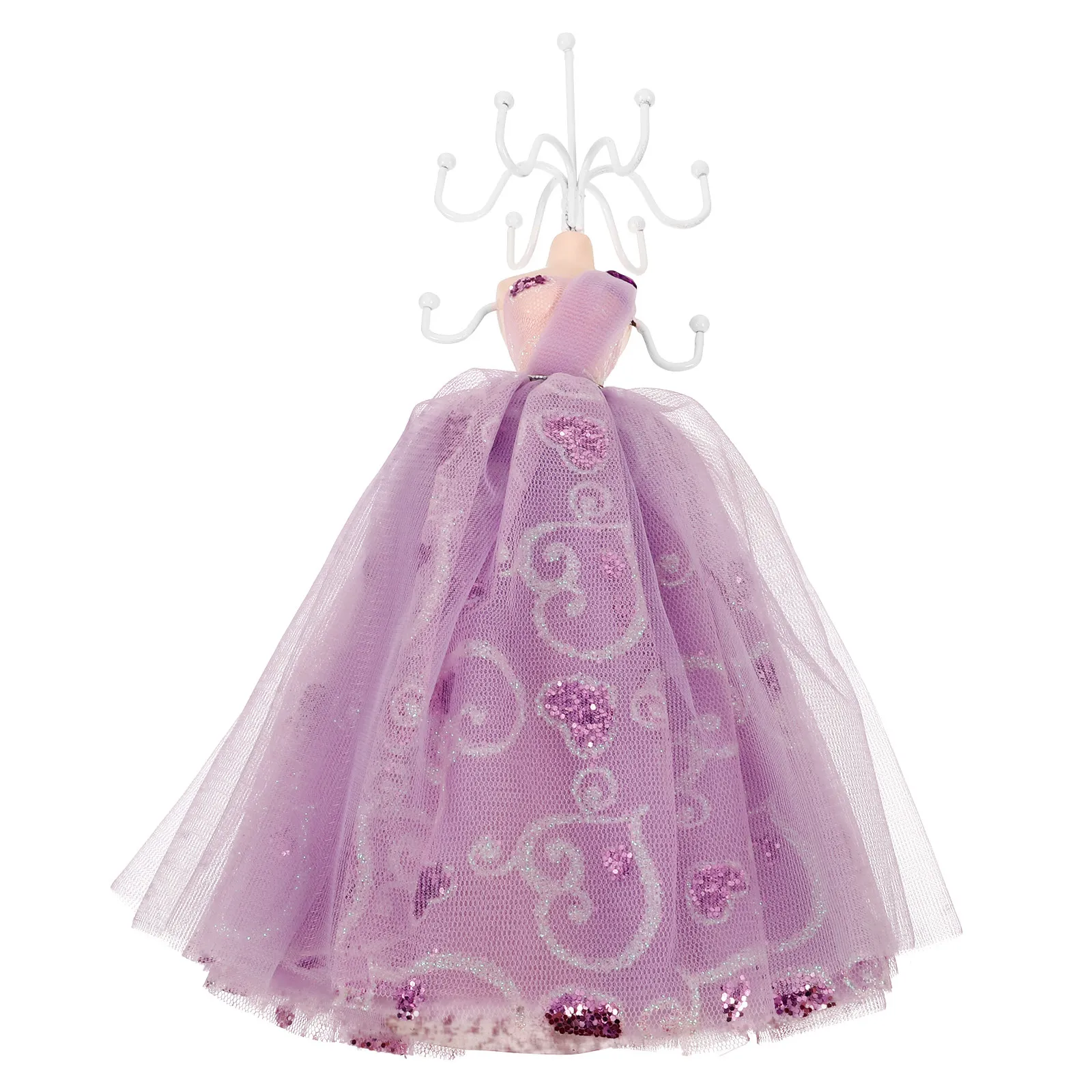 

Jewelry Box Storage Iron Novelty Shape Necklace Bracelet Holder Display Stand Organizer Rack For Women Desktop Decorative