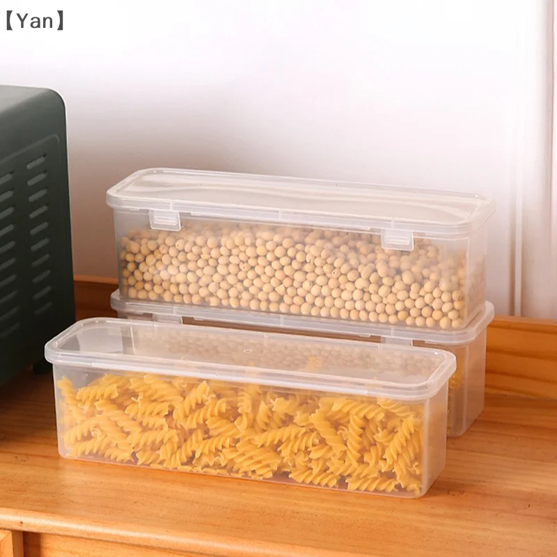 Kitchen Noodle Spaghetti Container Household Cereal Preservation Storage Box With Cover Spaghetti Box Kitchen Food Container New