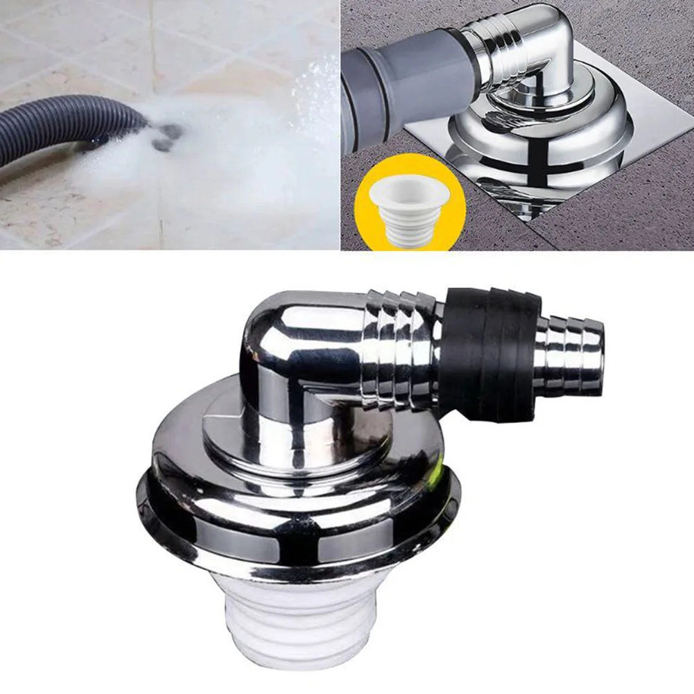 Anti-odor Anti-overflow Anti-insect Washbasin Washing Machine Floor Drain Cover Three-prong Connector Connect 2in1 Hardware