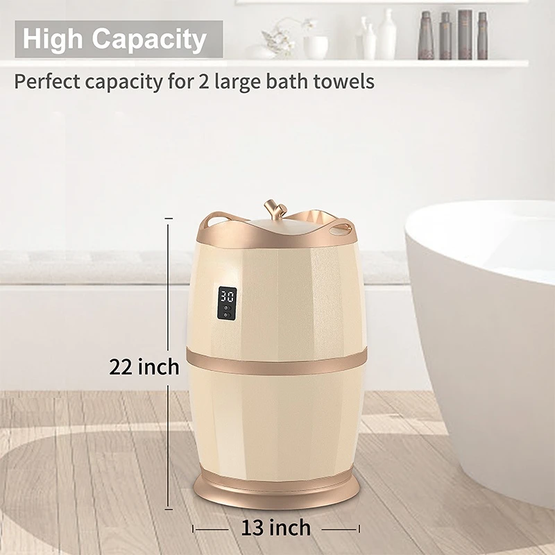 Bucket Style Towel Warmer Home Smart Bathroom Heated Spa Electric Machine Heat Salon  Cabinet