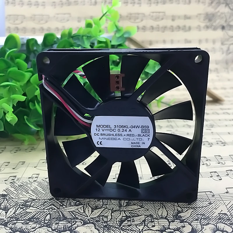 ORIGINAL 3106KL-04W-B59 12V 8015 80*80*15mm NEW COOLING FAN RADIATOR