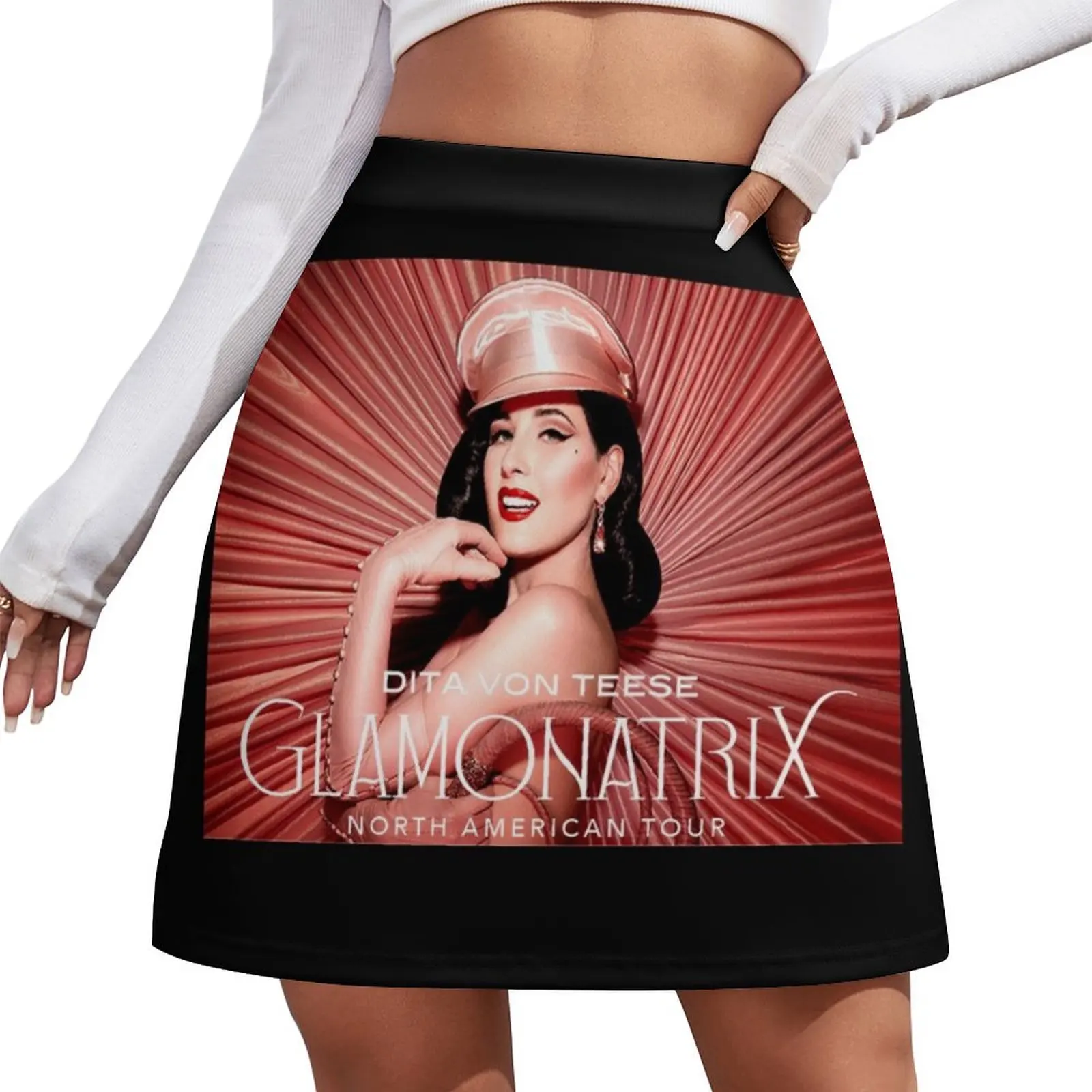 

dita glamonatrix von teese Mini Skirt fashion korean clothing luxury women's skirt Mini Skirt