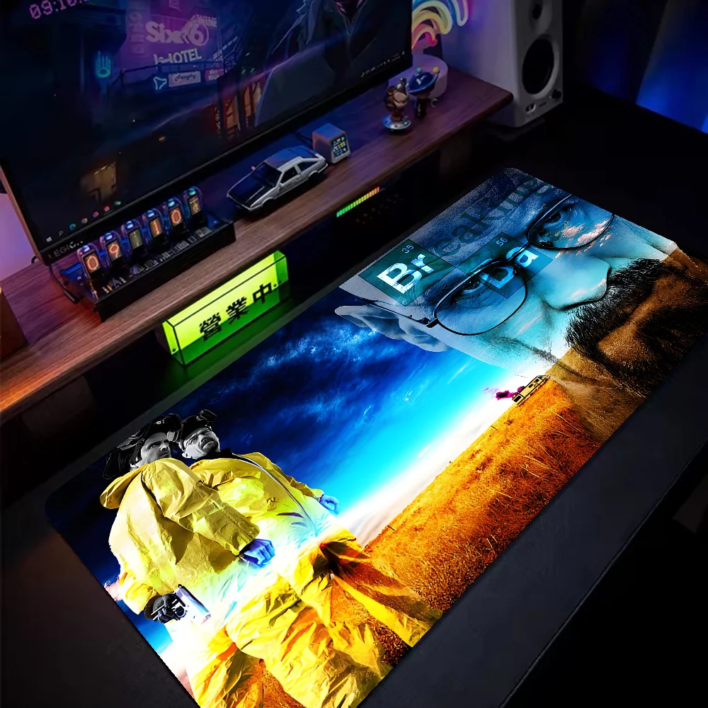 

Heisenberg Breaking Bad Mousepad Mouse Mat Desk Mat Large Gaming Accessories Prime Gaming XXL Keyboard Pad