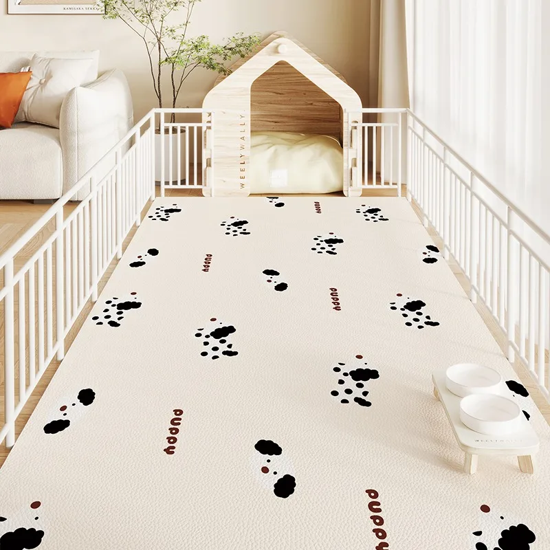 

Водонепроницаемый Противоскользящий напольный коврик из ПВХ с защитой от мочи, искусственный, домашний декоративный коврик, минималистичный милый стиль, кухонные напольные коврики, кошка