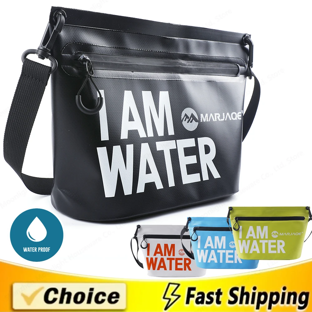 Waterproof Dry Bag Travel Handbag Pack with Zipper Wash Sack Swimming Rafting Kayaking River Trekking Floating Boating Water Bag