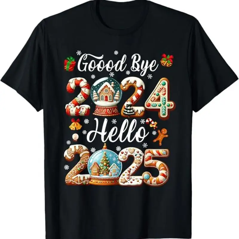 

Футболка Goodbye 2024 Hello 2025 Happy New Year's Eve Christmas Xmas