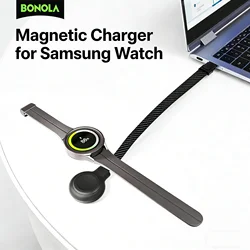 Bonola Lanyard Watch Charger Type C for Samsung Watch Ultra 8/7/6 Classic Portable Wireless Watch Chargers for Galaxy Watch 4/3