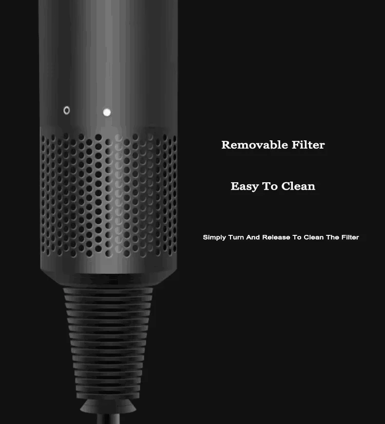 

2025 Новый профессиональный безлистный насадка с отрицательными ионами и постоянной температурой 5, мощный портативный электрический фен для дома и путешествий