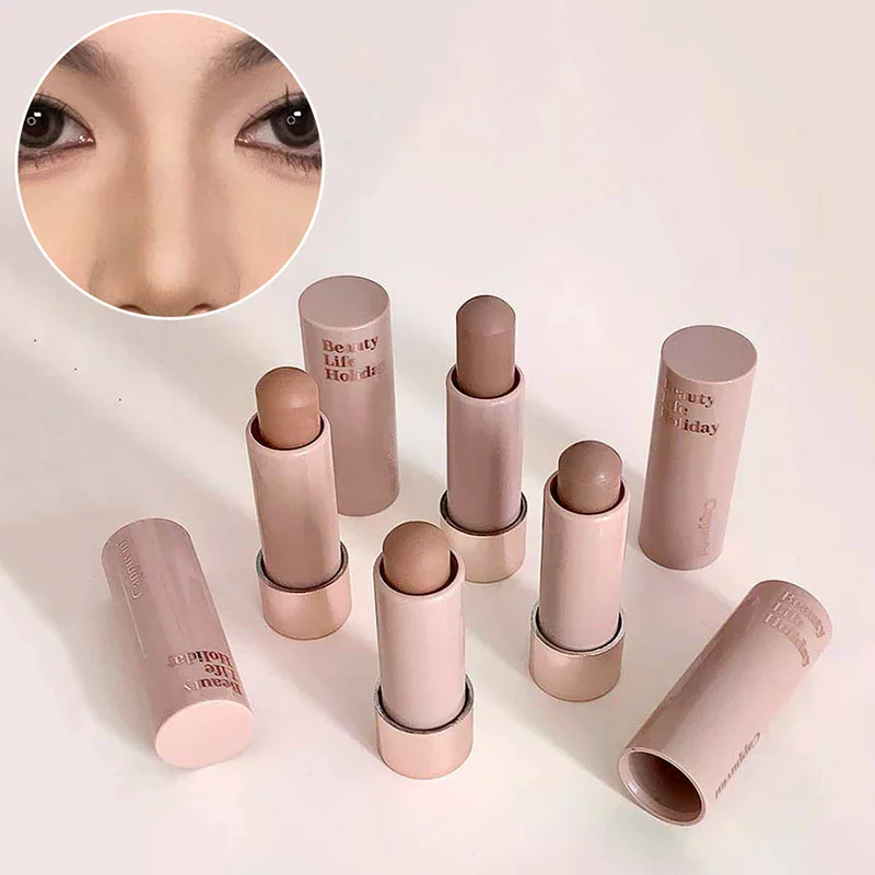 Moisturizing Matte Concealer Contour Stick Smooth Lasting 3D Nose Shadow Waterproof Face Highlight Brighten Contour Makeup