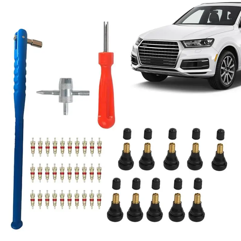 Car Tyre Valve Removal Tool Universal  Bicycle Slotted Handle tools metal Screwdriver Tire Repair Install kit for Cars Trucks