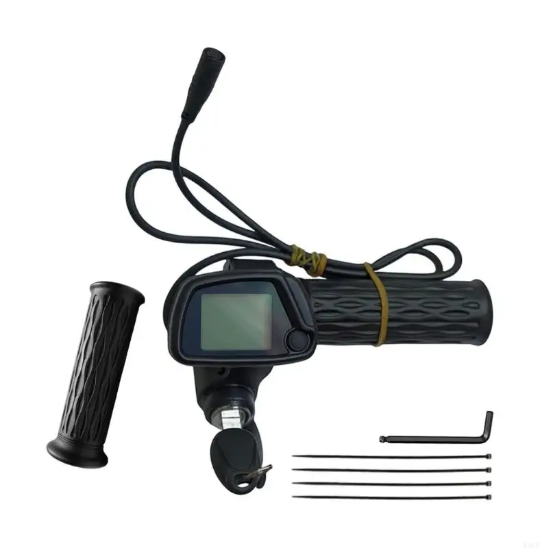 2025 جديد دراجة نارية سرعة محول تقييد قبضة ABS مادة شاشة ديجيتال آلية قفل ل Ebikes