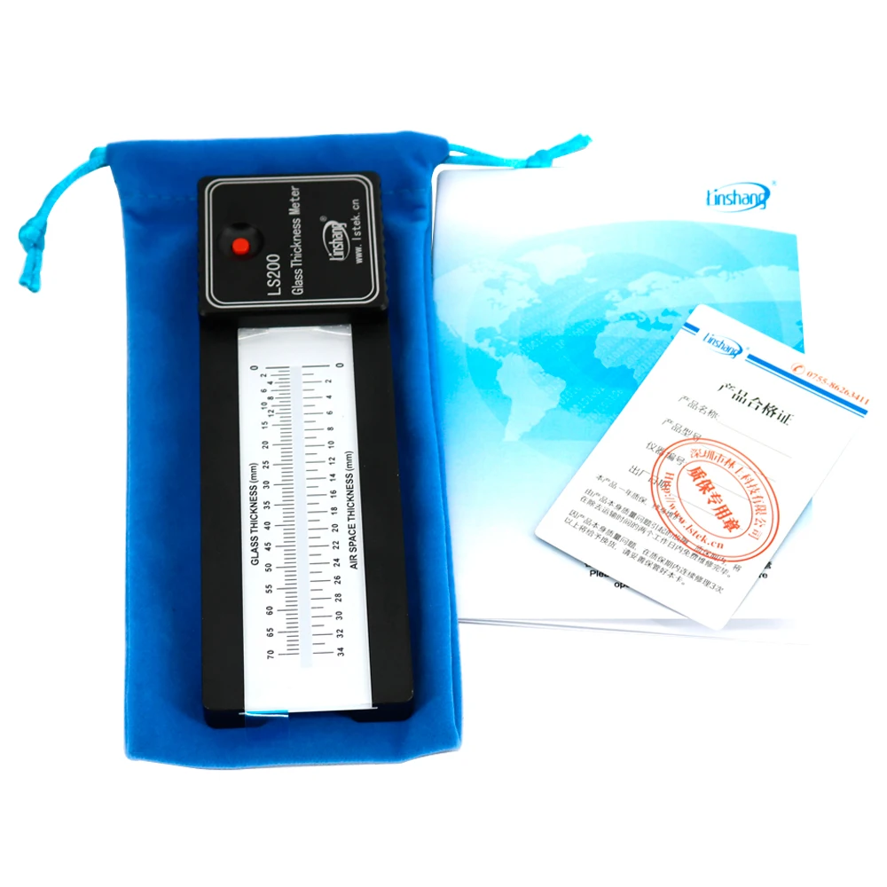 

LS200 Glass Thickness Gauge Suitable for Allowing to Test Various Materials Measurement Accuracy ±0.5mm